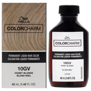 Color Charm Permanent Liquid Hair Color - 1036 10GV Honey Blonde