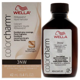Color Charm Permanent Liquid Hair Color - 3NW Dark Natural Warm Brown