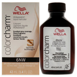 Color Charm Permanent Liquid Hair Color - 6NW Dark Natural Warm Blonde