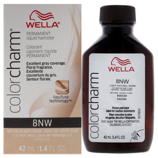 Color Charm Permanent Liquid Hair Color - 8NW Light Natural Warm Blonde