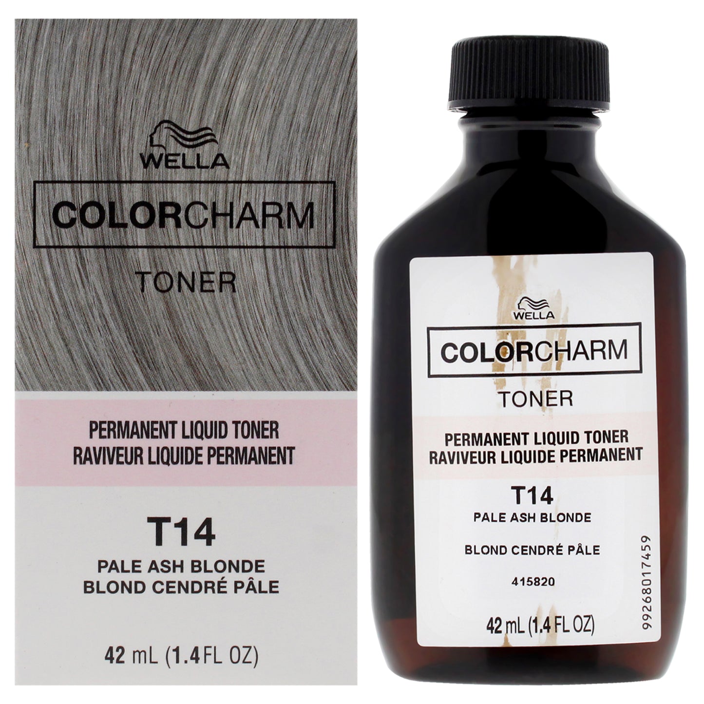 Color Charm Permanent Liquid Toner - T14 Pale Ash Blonde