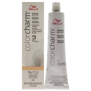 Color Charm Permanent Hair Color Gel - 711 7N Medium Blonde