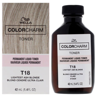 Color Charm Permanent Liquid Toner - T18 Lightest Ash Blonde