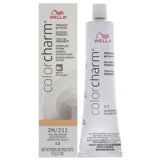 Color Charm Permanent Hair Color Gel - 2N 211 Very Dark Brown