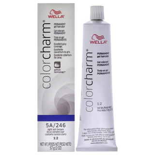 Color Charm Permanent Hair Color Gel - 246 Light Ash Brown
