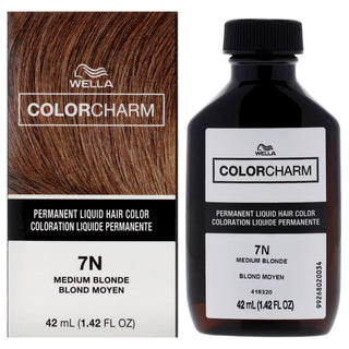 Color Charm Permanent Liquid Hair Color - 711 7N Medium Blonde
