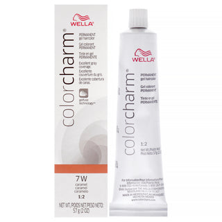 Color Charm Permanent Hair Color Gel - 7W Caramel