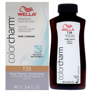Color Charm Permanent Liquid Toner -T35 Beige Blonde