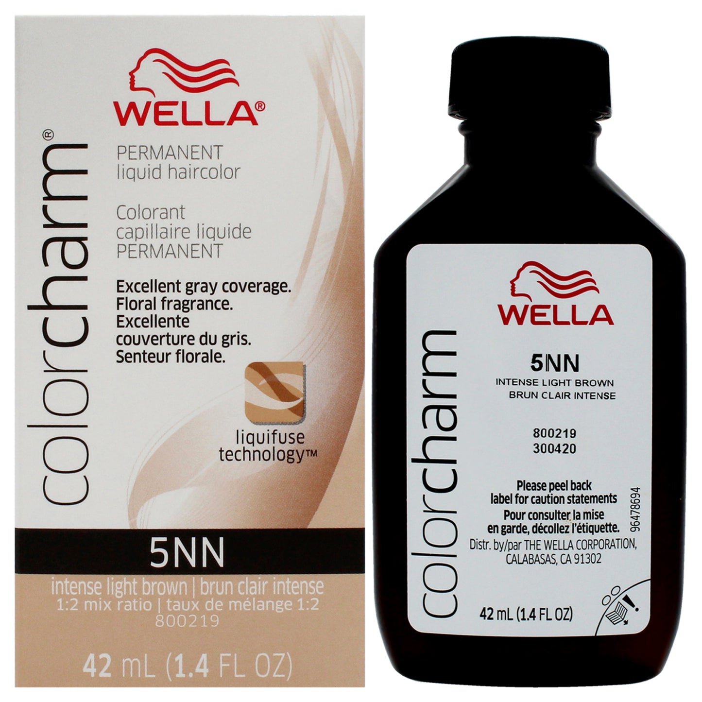 Color Charm Permanent Liquid Hair Color - 5NN Intense Light Brown