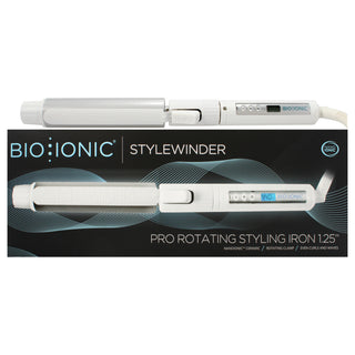 Stylewinder Pro Rotating Styling Iron - White