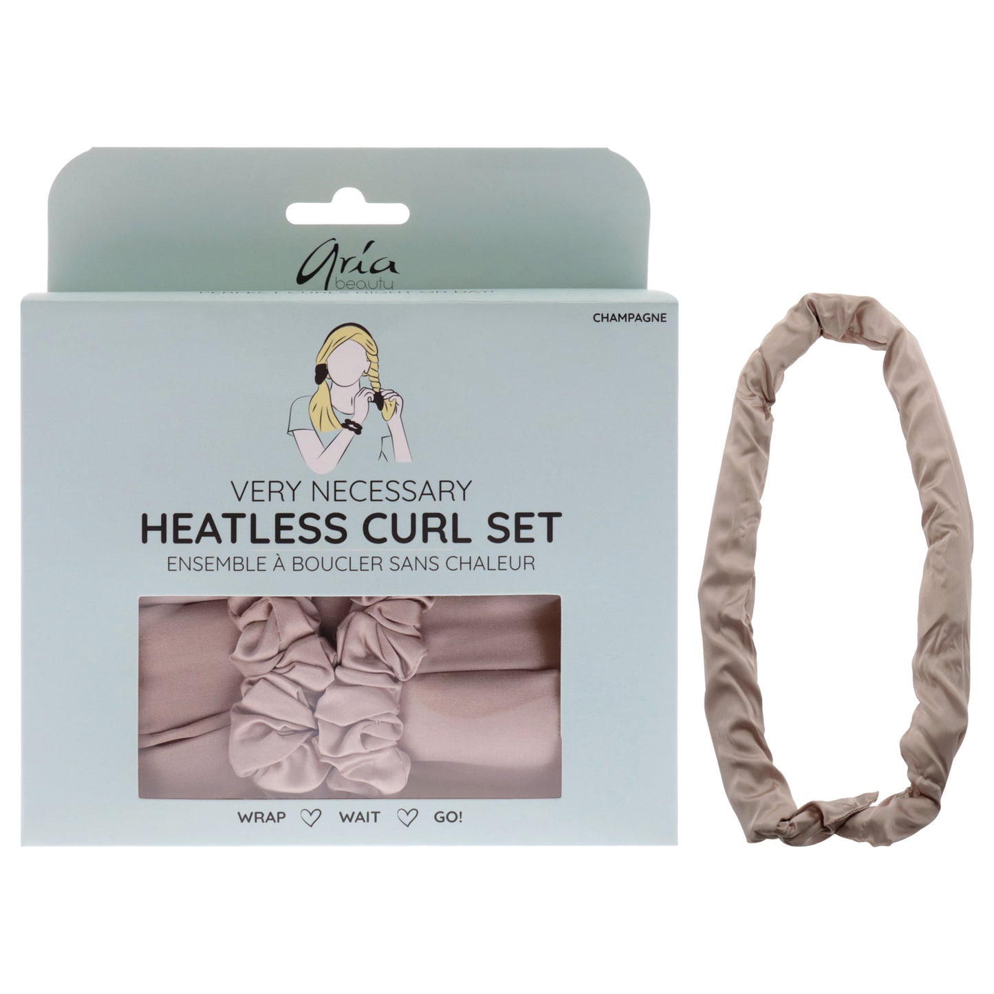 Very Necessary Heatless Curl Set - Champagne