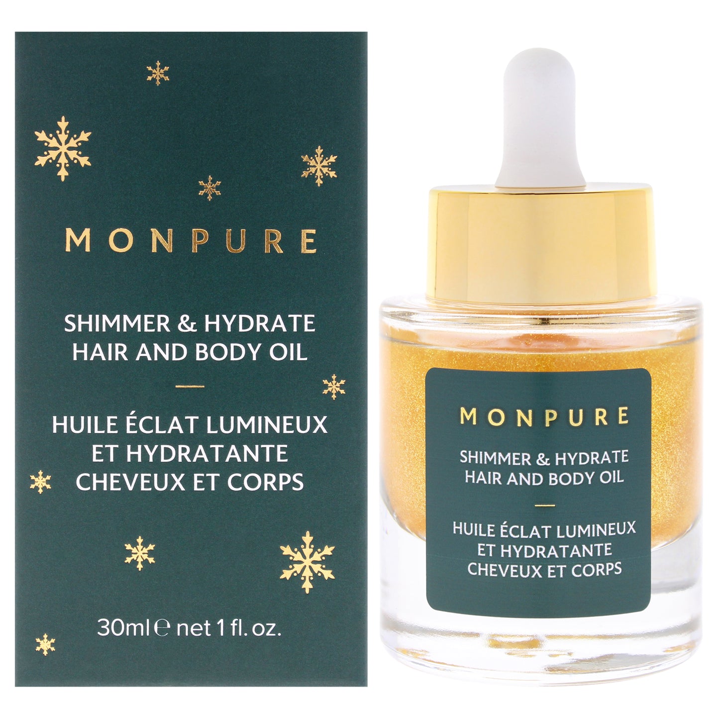 Shimmer and Hydrate Hair and Body Oil