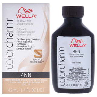Color Charm Permanent Liquid Hair Color - 4NN Intense Medium Brown