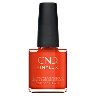 CND Vinylux Nail Polish Electric Orange #112 - One Step Chip-Resistant Nail Color - 0.5 Fl Oz