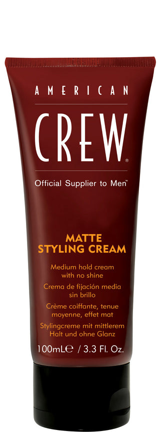 American Crew Matte Styling Cream - For Medium Hold With No Shine, Thickens, Controls Hair - 3.3 Oz