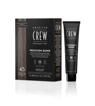 American Crew Precision Blend Medium Natural Semi-Permanent Color - Natural Gray - 3X40Ml - 4.05 Oz