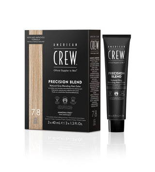 American Crew Precision Blend Light Semi-Permanent Color - Natural Gray Coverage - 3X40Ml - 4.05 Oz