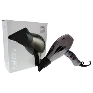 3900 Titanium Ionic-Ceramic Hair Dryer - Black-Silver by Elchim - 1 Pc Hair Dryer