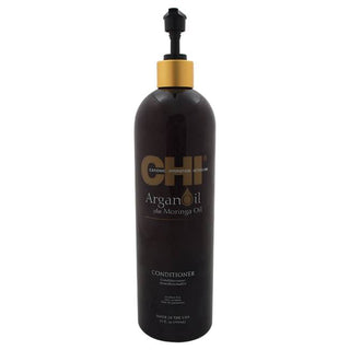 CHI Argan Oil Plus Moringa Oil Conditioner - Enhances Hair Strength and Elasticity - 25 Oz