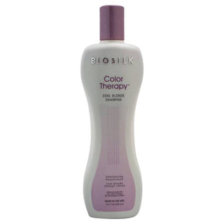 Biosilk Color Therapy Cool Blonde Shampoo - Provides A Soft And Resilient Healthy Glow - 12 Oz