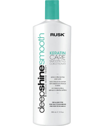 RUSK Deepshine Smooth Advanced Marine Therapy Keratin Care Smoothing Conditioner - 12 Oz
