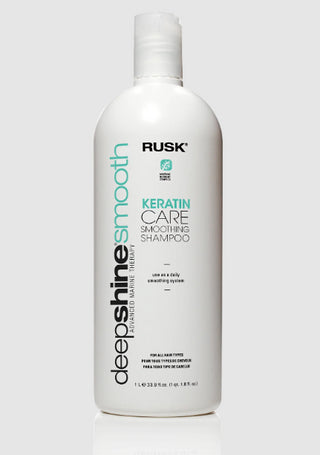RUSK Deepshine Smooth Advanced Marine Therapy Keratin Care Smoothing Shampoo - 33.8 Oz