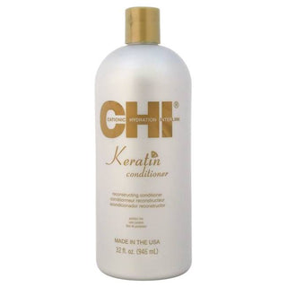 CHI Keratin Reconstructing Hair Conditioner - Restores Moisture Levels - Essential Oils - 32 Oz