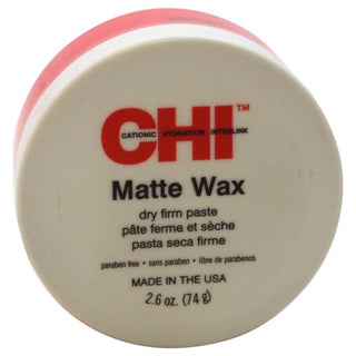 CHI Matte Wax Dry Firm Hair Paste - Matte Finish - Gives Styles Holding Power - 2.6 Oz