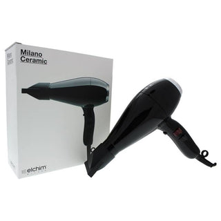 Milano Ceramic Hair Dryer - Black-Silver by Elchim - 1 Pc Hair Dryer