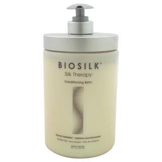 Biosilk Silk Therapy Conditioning Balm - Nourishes And Replenishes Moisture - Restores Shine - 25 Oz