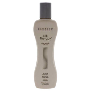 Biosilk Silk Therapy Glazing Gel - Light-Hold Sculpting Gel - Provides Body And Shine - 7 Oz