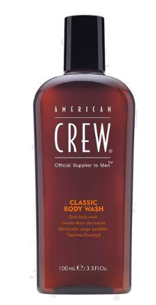 American Crew Classic Body Wash - Relieves Dry Skin - Helps Retain Skin's Natural Oils - 4.2 Oz