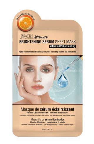 Satin Smooth Brightening Serum Sheet Mask - 0.84 Oz