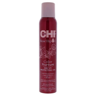 CHI Rose Hip Oil Color Nurture Dry UV Protecting Dry Hair Oil - Shines, Averts Color Fade - 5.3 Oz