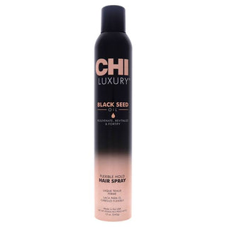 CHI Luxury Black Seed Oil Flexible Hold Hairspray - Creates Thicker and Fuller Styles - 12 Oz