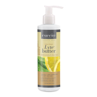 Cuccio Naturale Lyte Butter - White Limetta And Aloe Vera - 8 Oz