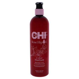 CHI Rose Hip Oil Color Nurture Protecting Hair Conditioner - Restores Moisture and Shine - 25 Oz