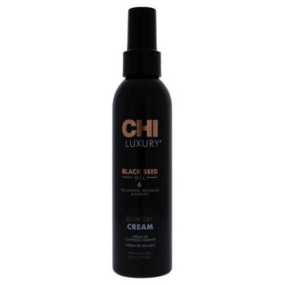 CHI Luxury Black Seed Blow Dry Hair Cream - Sleek and Smooth Styles - Frizz and Fly-Aways - 6 Oz