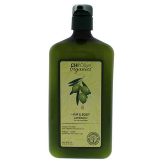 CHI Olive Organics Hair and Body Conditioner - Prevents Split Ends - Healthy, Shiny Hair - 24 Oz