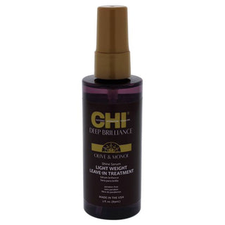 CHI Deep Brilliance Leave-In Shine Lightweight Hair Serum - Superior Smoothness - 3 Oz