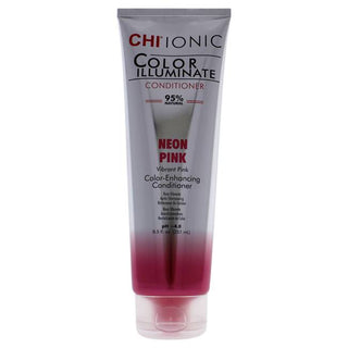 CHI Ionic Color Illuminate Conditioner - Helps Maintain Salon Fresh Color - Neon Pink - 8.5 Oz