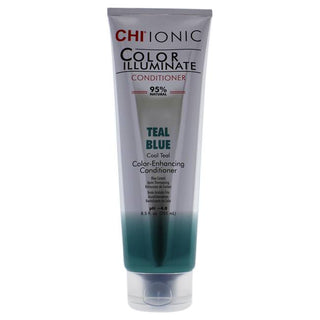 CHI Ionic Color Illuminate Conditioner - Helps Maintain Salon Fresh Color - Teal Blue - 8.5 Oz