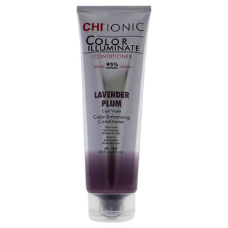 CHI Ionic Color Illuminate Conditioner - Helps Maintain Salon Fresh Color - Lavender Plum - 8.5 Oz