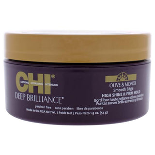 CHI Deep Brilliance Smooth Edge High Shine and Firm Hold Hair Cream - Non Greasy Formula - 1.9 Oz