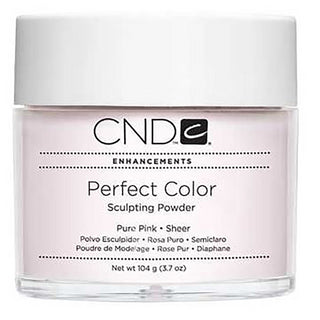 CND Perfect Color Powder Pure Pink-Sheer - High-Performance Formula - Easy To Work With - 3.7 Fl Oz