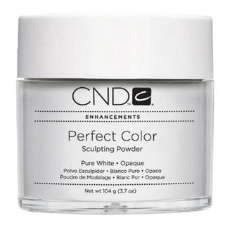 CND Perfect Color Powder Pure White - High-Performance Formula - Easy To Work With - 3.7 Fl Oz