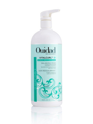 Ouidad VitalCurl+ Balancing Rinse Conditioner - Moisturizes And Detangles Curls - 33.8 Oz