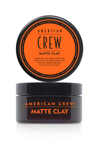 American Crew Matte Hair Clay - Builds Texture - Long-Lasting Hold - Washes Out Easily - 3 Oz