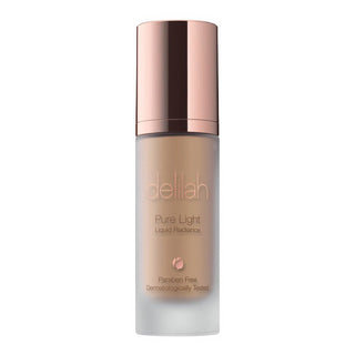 delilah Pure Light Liquid Radiance Foundation - Weightless Highlighter, Protects - Halo - 1.01 Oz