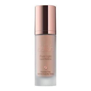 delilah Pure Light Liquid Radiance Foundation - Weightless Highlighter, Protects - Lunar - 1.01 Oz